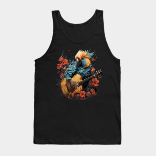 Cockatoo Playing Guitar Tank Top